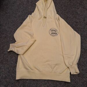 Men's Cream Hoodie Sweater